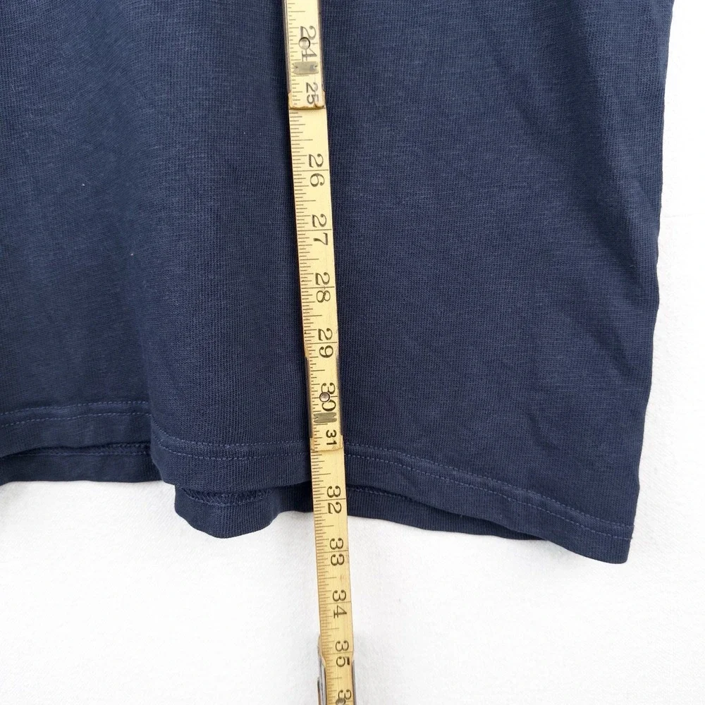 Polo Ralph Lauren Mens Long Sleeve Rugby Shirt Men's 2XB Navy Blue White Collar
